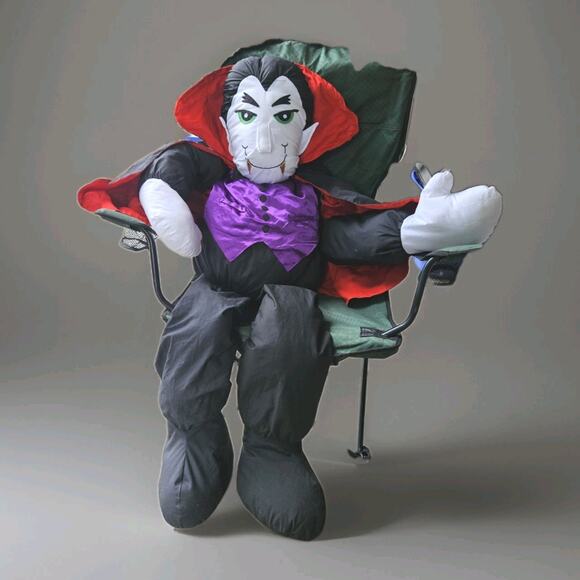 Vtg Lillian Vernon Dracula Vampire Life Size 5 Ft Plush Figure Halloween 60" - Picture 1 of 9